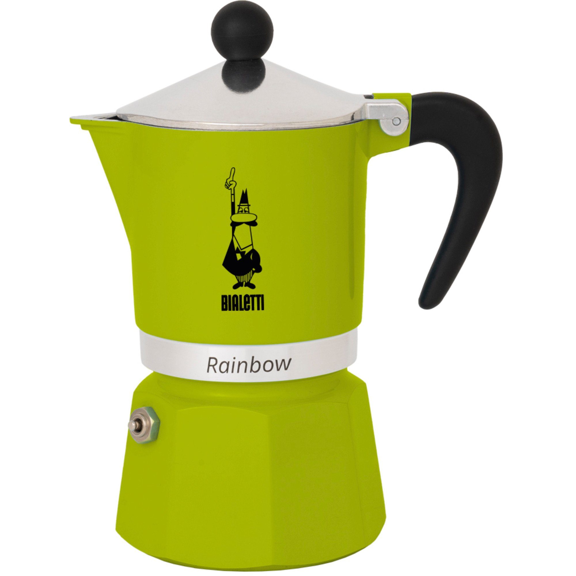 BIALETTI (1 Kaffeebereiter Rainbow, Bialetti Espressomaschine, Tasse)