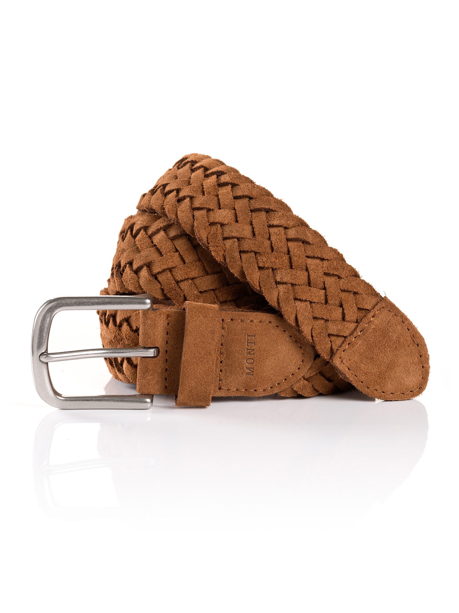 MONTI Ledergürtel VANCOUVER Flecht-Optik, matt, weich, handgefertigt günstig online kaufen