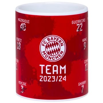 FC Bayern München Tasse Unterschriften 2023 / 2024, Keramik