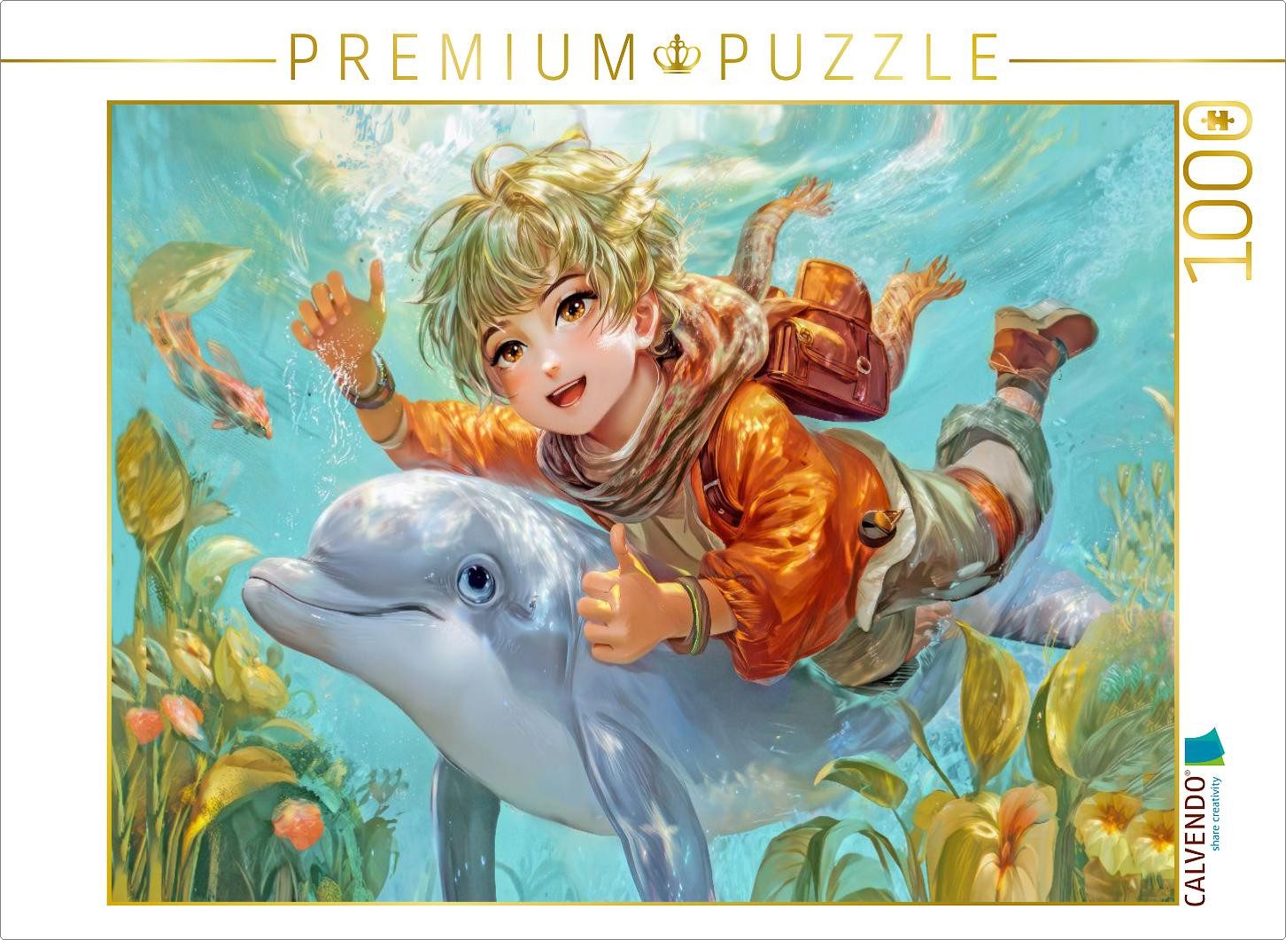 CALVENDO Puzzle CALVENDO Puzzle Manga Figuren, 1000 Teile Lege-Größe 64 × 48 cm Foto-, 1000 Puzzleteile