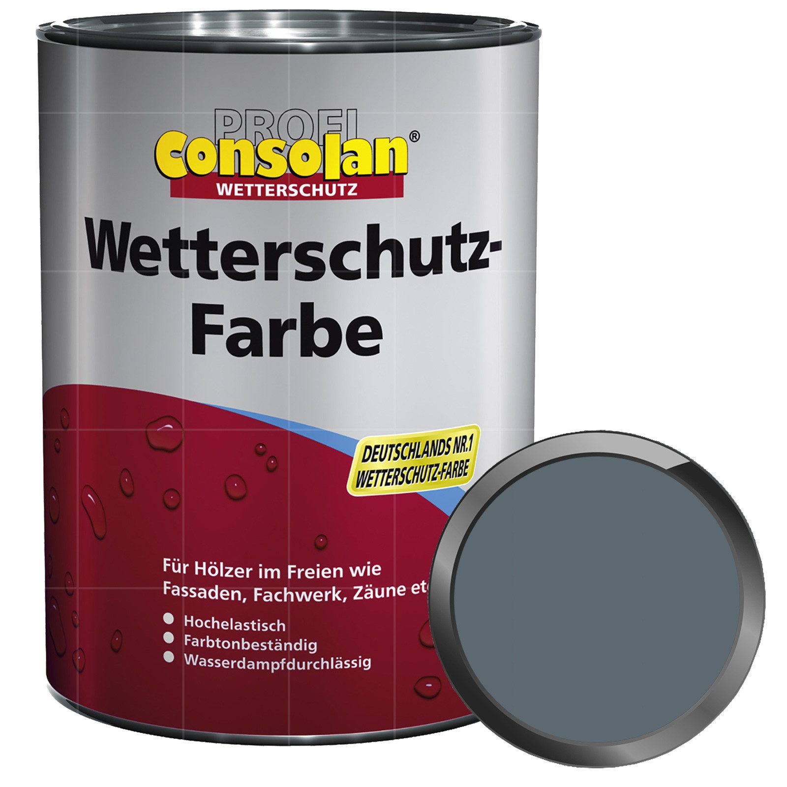 Consolan  Wetterschutzfarbe Profi Wetterschutz-Farbe - 0.75 Ltr