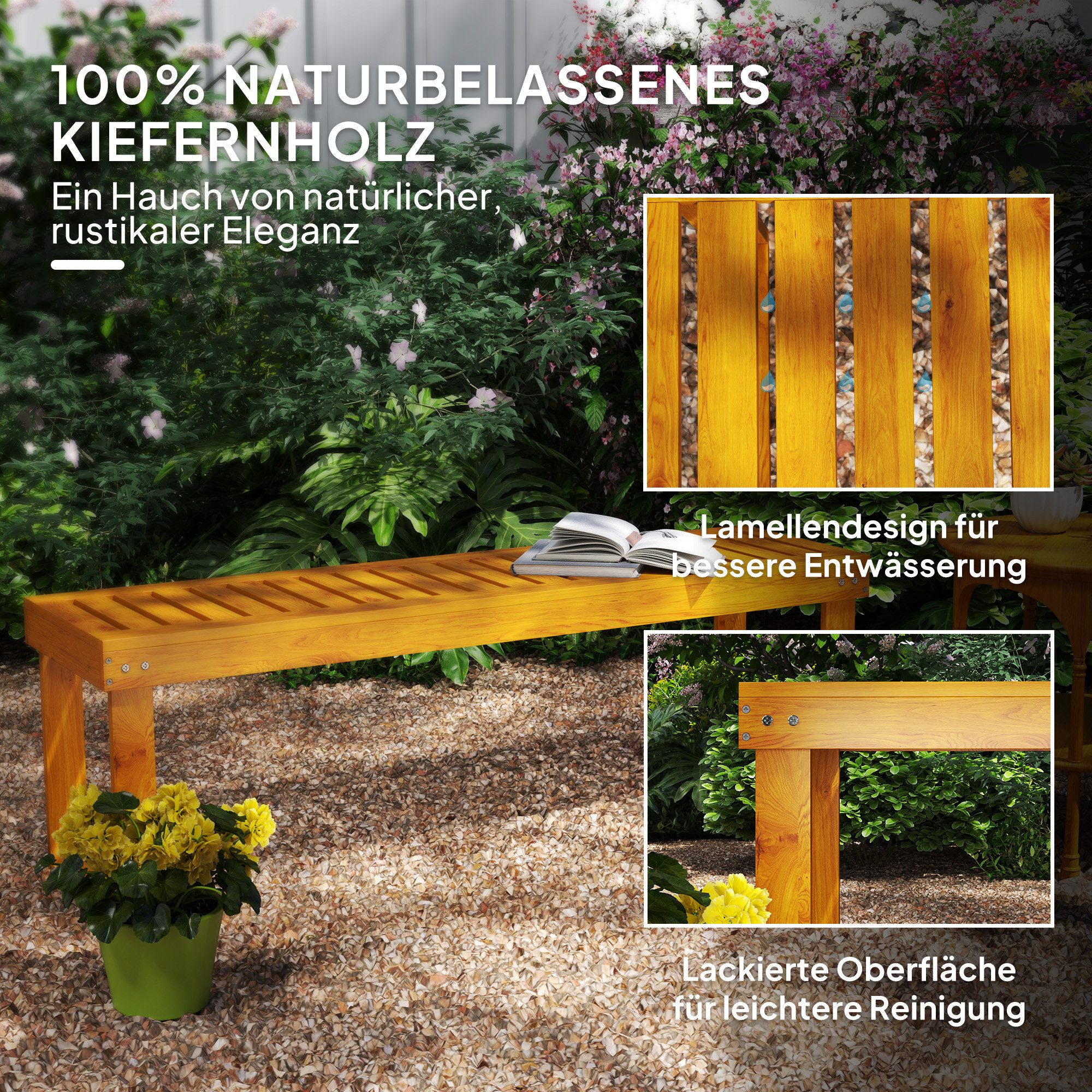 MC Star Gartenbank 2-Sitzer, wetterfest Sitzbank günstig online kaufen