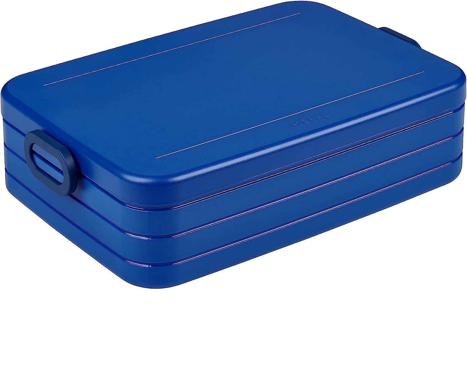 Mepal Lunchbox Lunchbox Take a Break Large, 1500 ml, für 4 Sandwiches, Essensbox mit Unterteilung, spülmaschinenfest, Vivid Blue