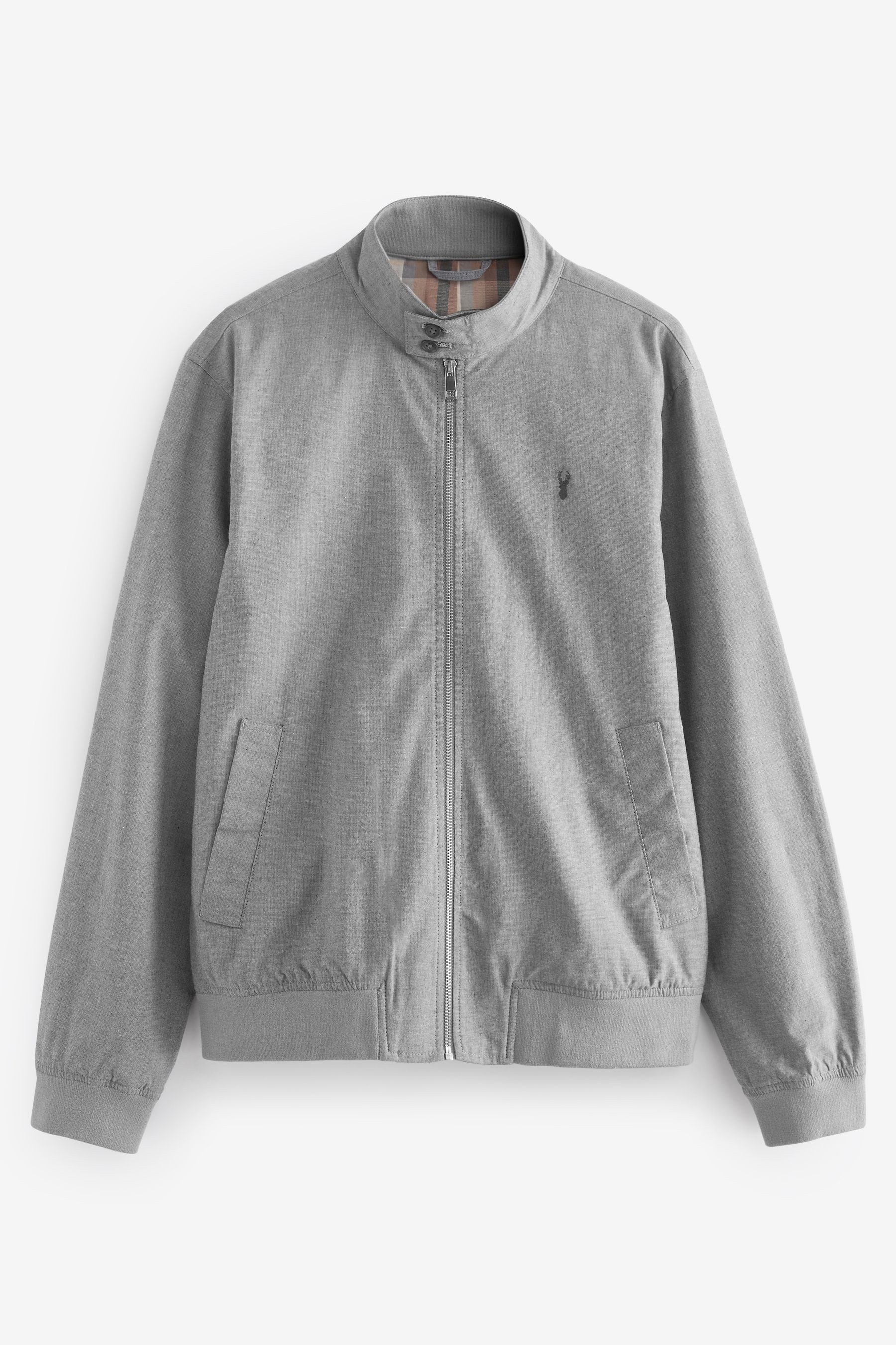 Next Blouson Wasserabweisende Harrington-Jacke mit Karofutter günstig online kaufen