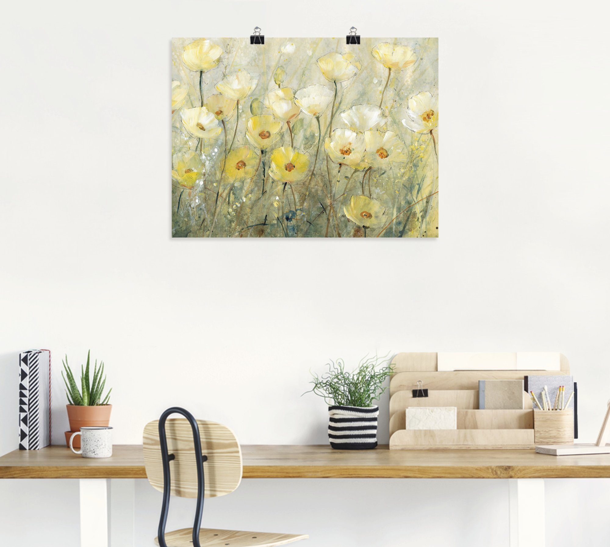 Artland Wandbild Sommer in voller Blüte II, Blumenwiese (1 St), als Leinwandbild, Poster in verschied. Größen