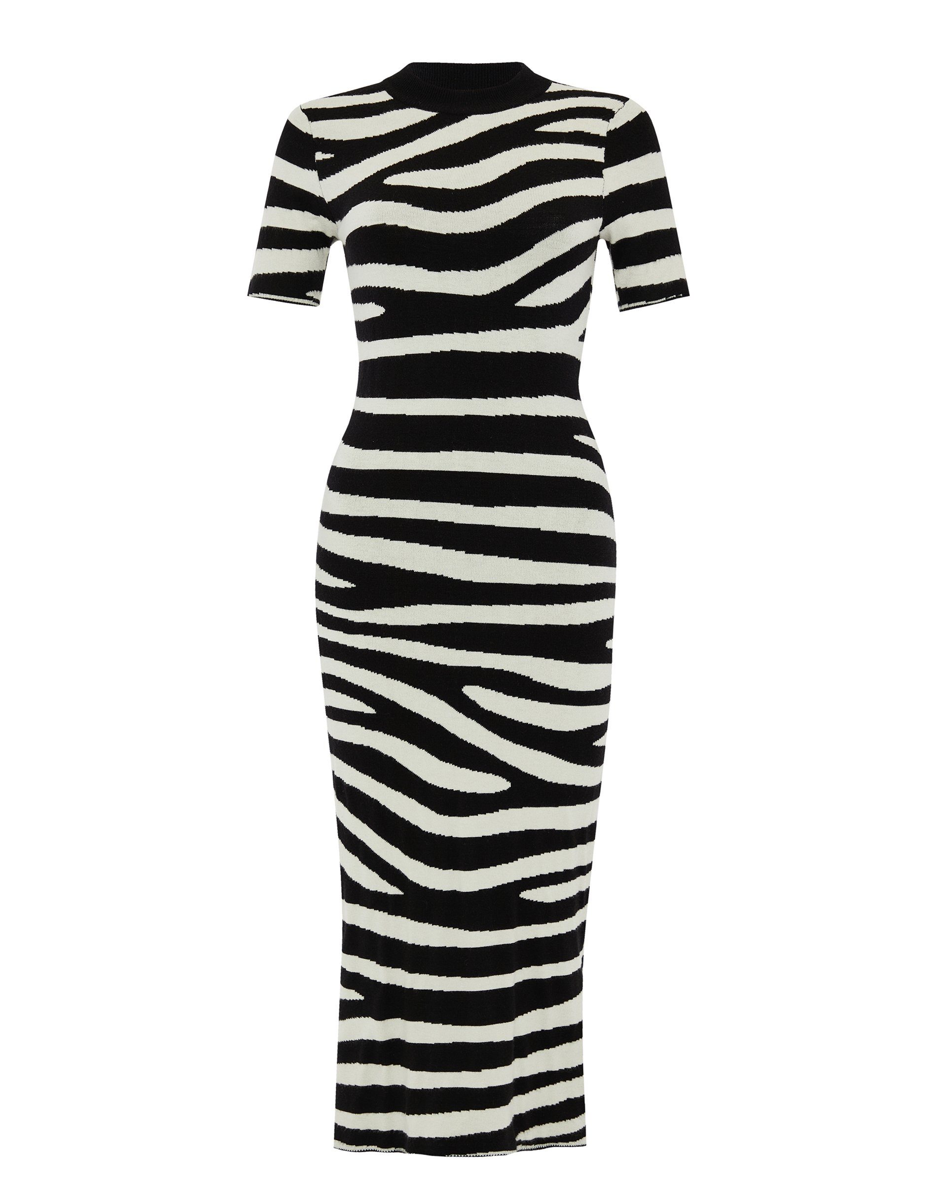 Threadbare THB Dress Sommerkleid Zebra Black-White Marty