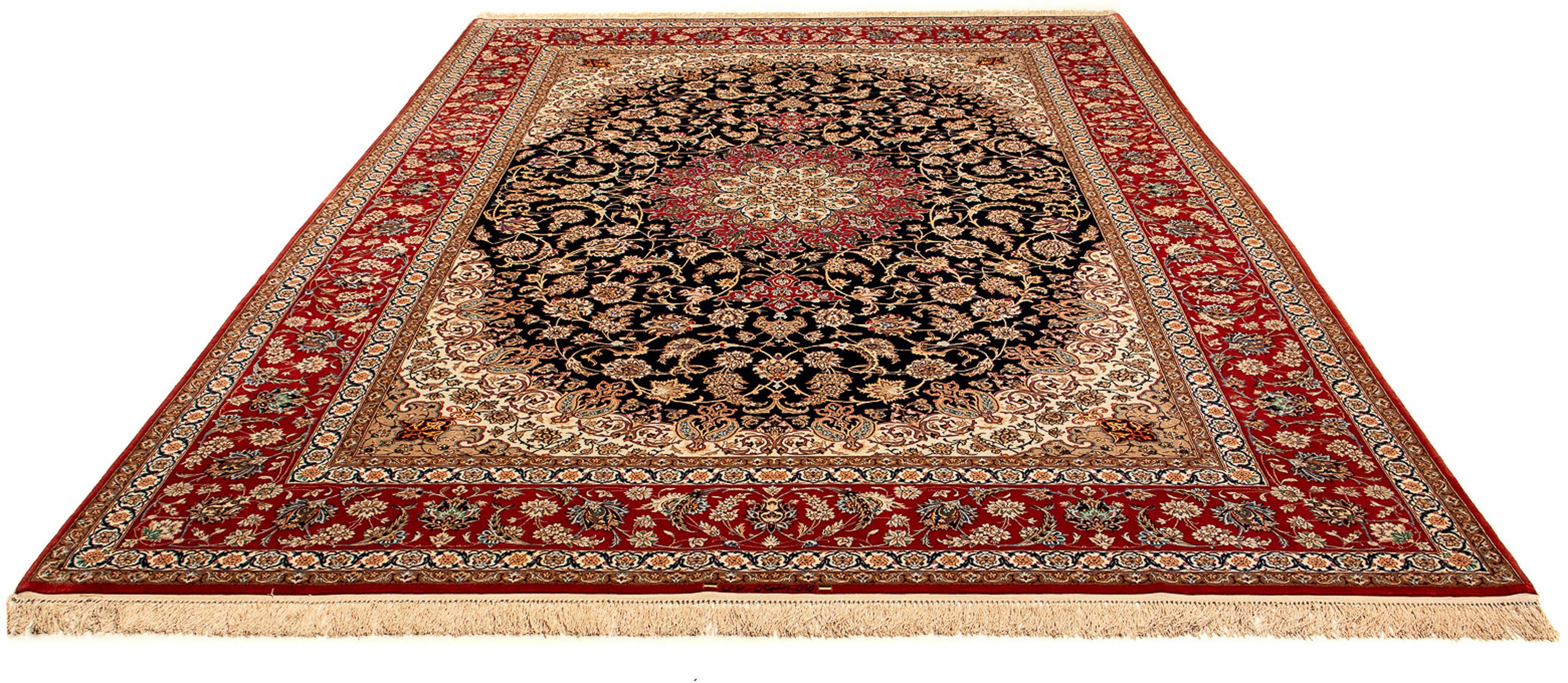 Orientteppich Perser - Isfahan - Premium - 344 x 255 cm - dunkelrot, morgenland, rechteckig, Höhe: 6 mm, Wohnzimmer, Handgeknüpft, Einzelstück mit Zertifikat