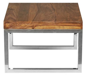 KADIMA DESIGN Beistelltisch Quadratischer Holztisch mit Stauraum, perfekt fürs Wohnzimmer