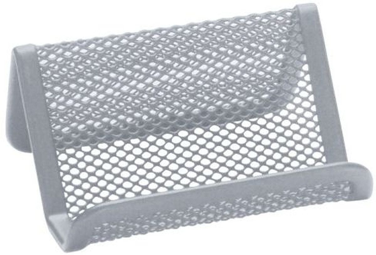 Connect Visitenkartenhülle Visitenkartenständer Metall 11x7,5x5cm silber (12 Stück)