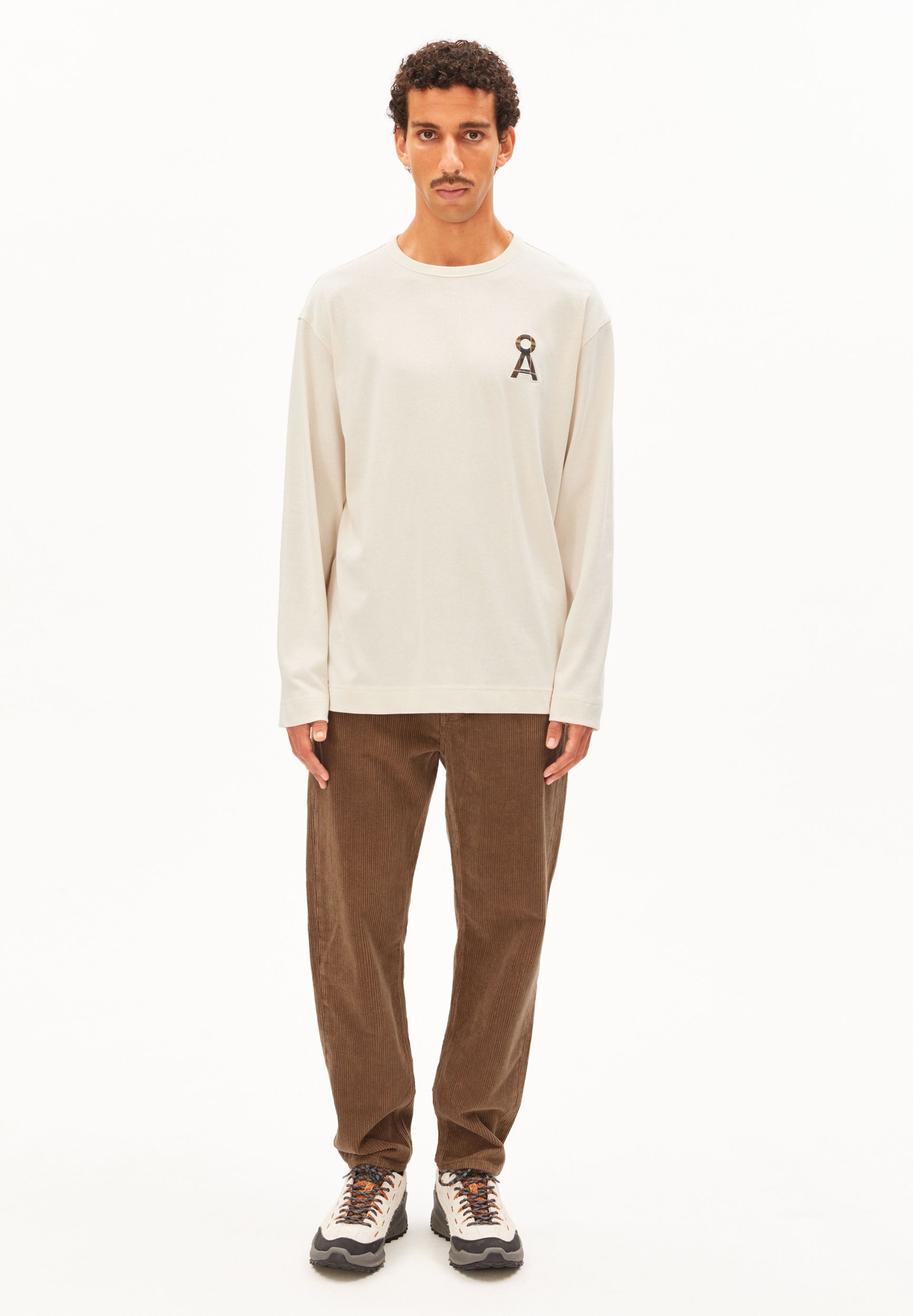 Armedangels Longsleeve MAARKOS Å LOGO Longsleeve aus Bio-Baumwoll Mix Relaxed Fit