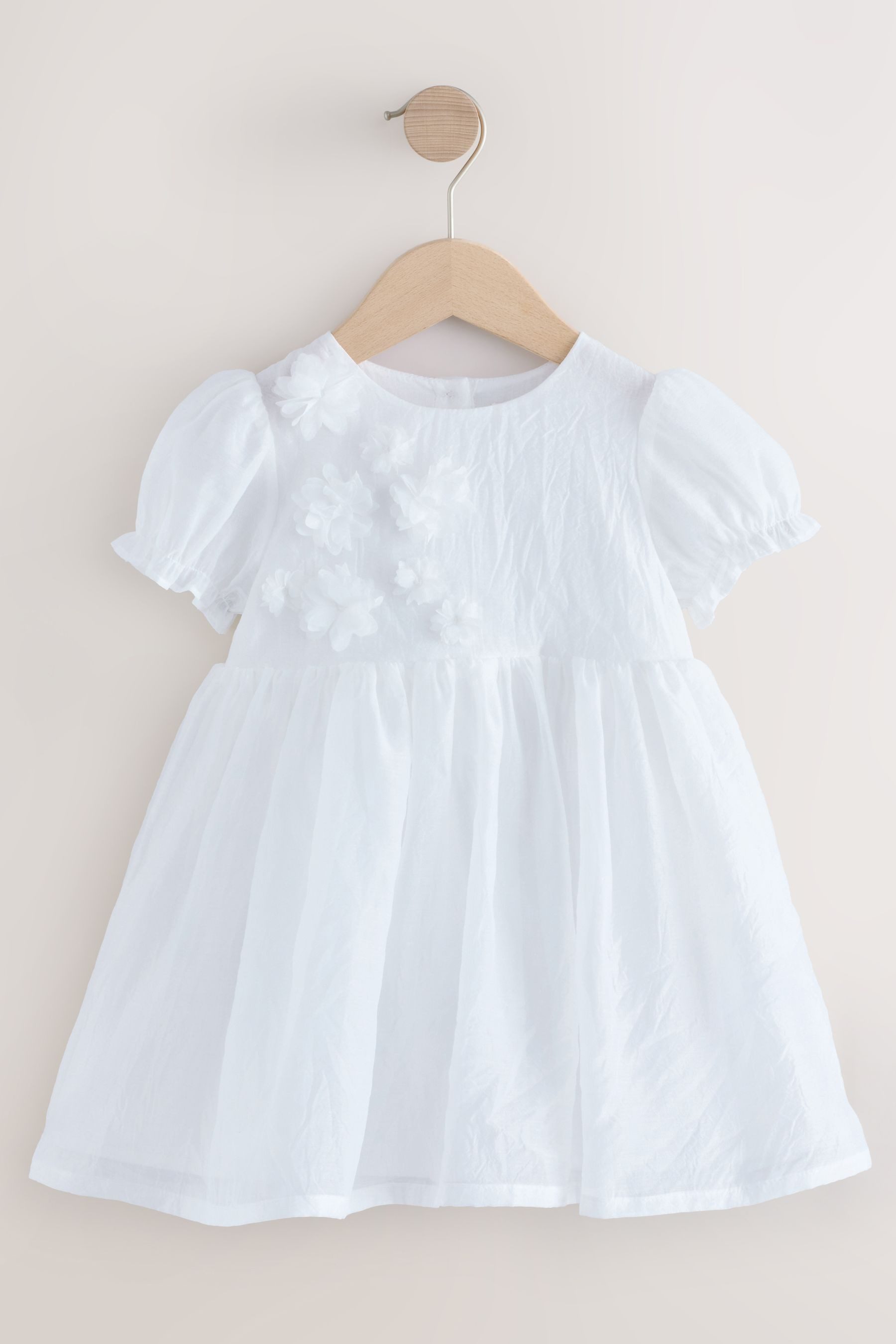 Partykleid Kleid mit Ansteckblume