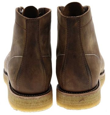 Sendra Boots MILLES CUNA CREPE Braun Stiefelette Rahmengenäht Herren Schnürstiefel