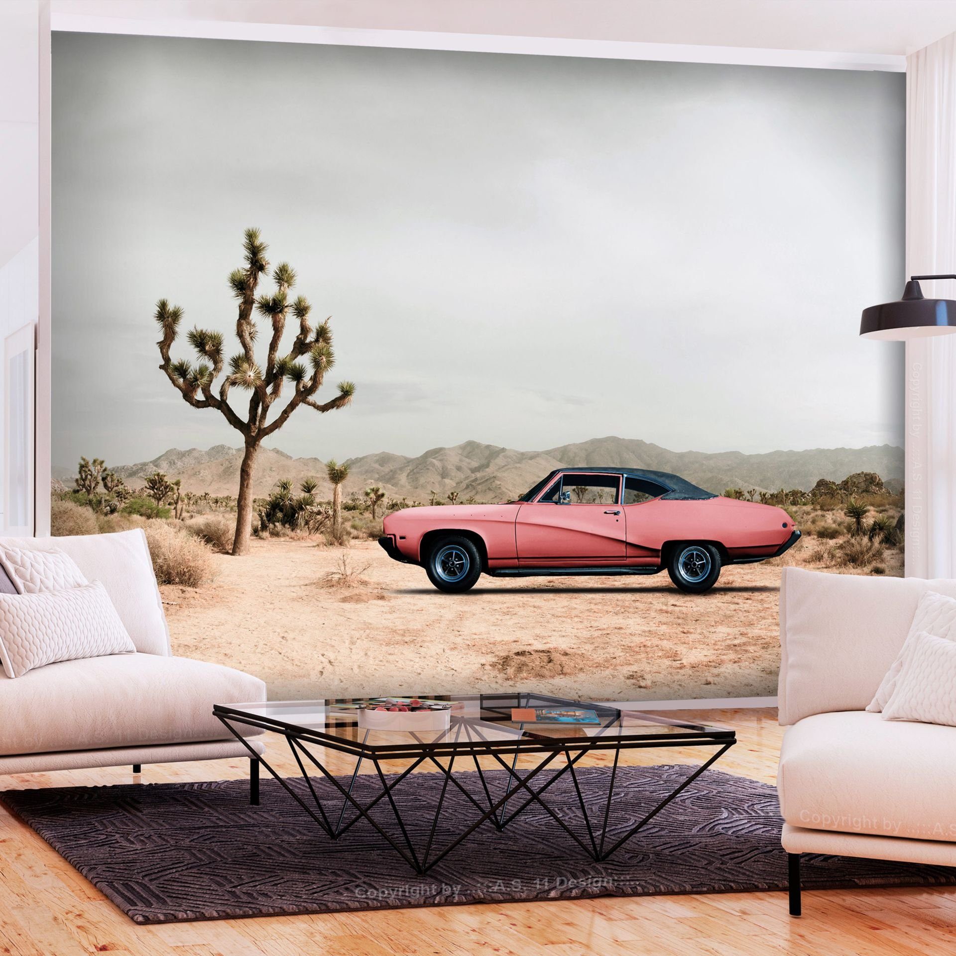 KUNSTLOFT Vliestapete Desert California 1x0.7 m, halb-matt, lichtbeständige Design Tapete