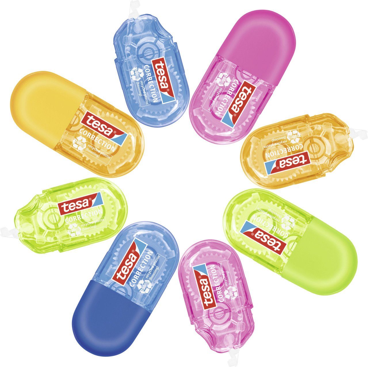 Collegeblock tesa Mini Korrekturroller ecoLogo® in 2 Farben