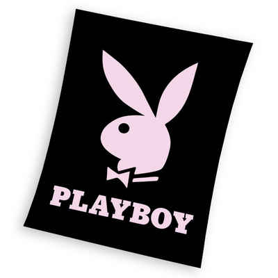 Wohndecke Playboy Fleecedecke Kuscheldecke 150 x 200 cm, PLAYBOY
