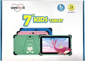 weelikeit Tablet (7", 32 GB, Android 11.0, mit WiFi, IPS HD Display,Dual Kamera,Kindersicherung Hülle,mit Stylus)