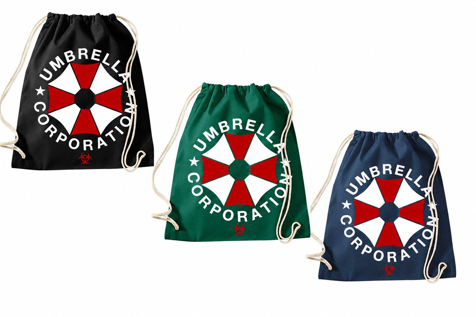 Blondie & Brownie Turnbeutel Umbrella Turnbeutel Konzernsymbol Print Fanmotiv Kulttasche (Einzeltasche, Einzelartikel), Umbrella_Beutel Konzernsymbol Kulttasche