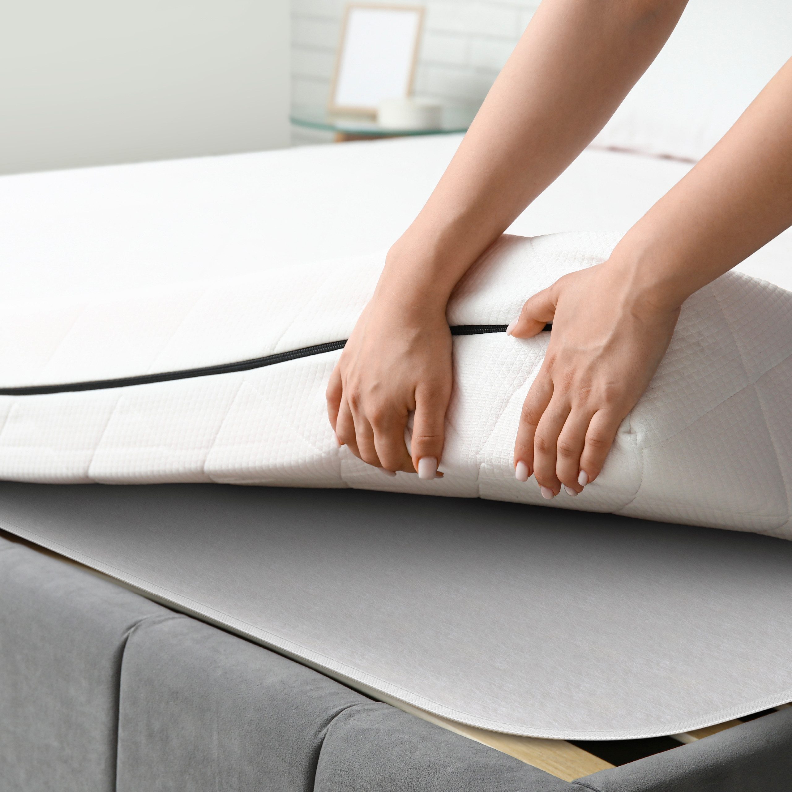 Matratzenschoner Matratzenunterlage mit Noppen BEAUTECT Beautect NO, 60x120cm Beautissu, Antirutschmatte Matratzen Unterlage - Lattenrostschoner – Bild 4 von 5