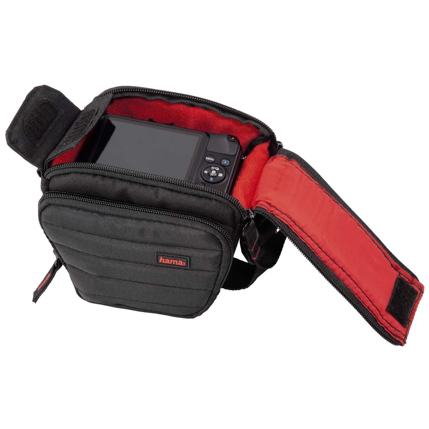 Damen Alle Damentaschen Hama Kameratasche Kamera-Tasche Colt Universal Case Hülle, Passend für Systemkamera Bridge-Kamera, Innen