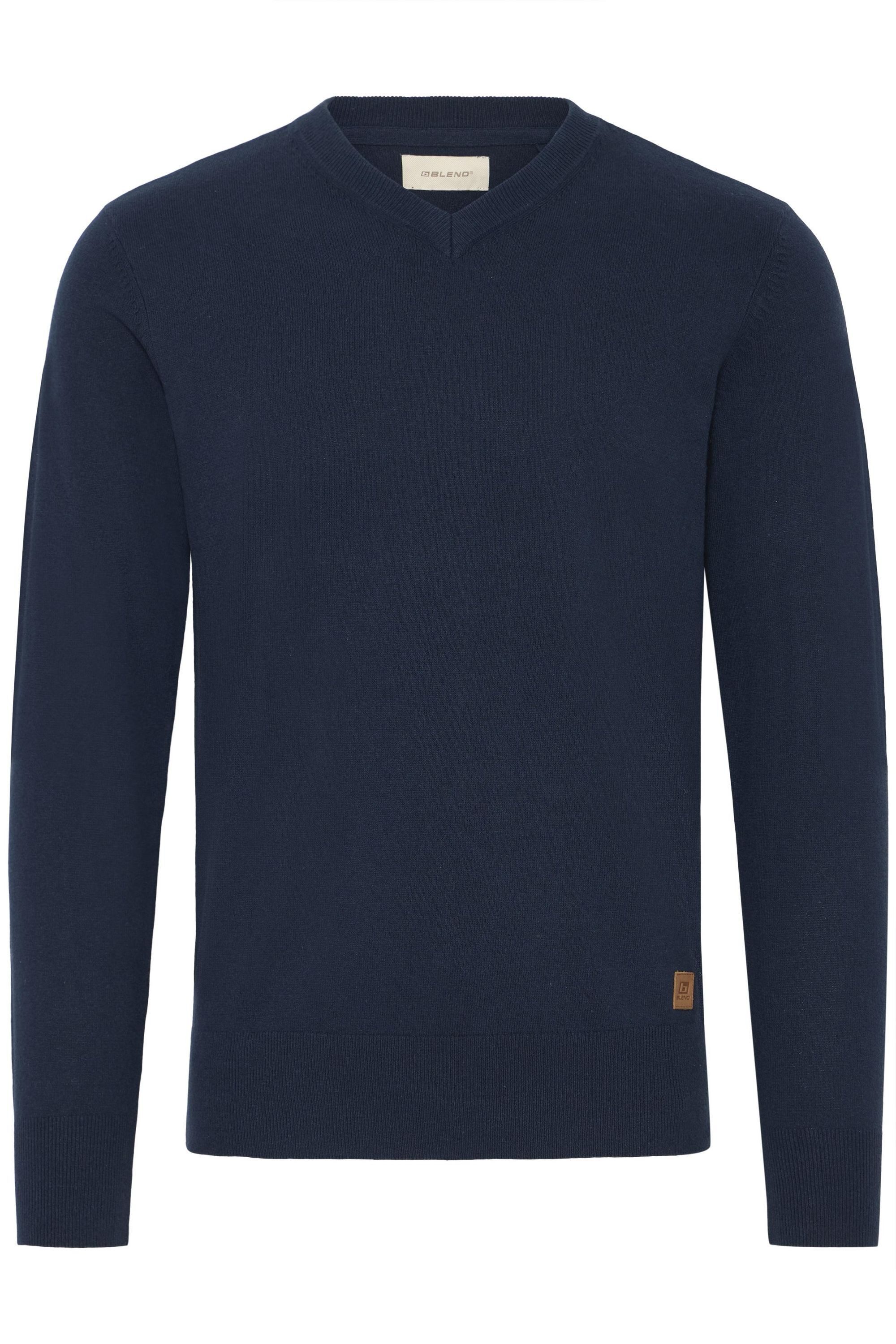 Blend V-Ausschnitt-Pullover BHFibi Stilvoller Strickpullover günstig online kaufen