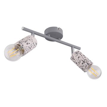 etc-shop LED Deckenleuchte, Leuchtmittel nicht inklusive, Deckenlampe 2 Strahler 2 Flammige Deckenleuchte