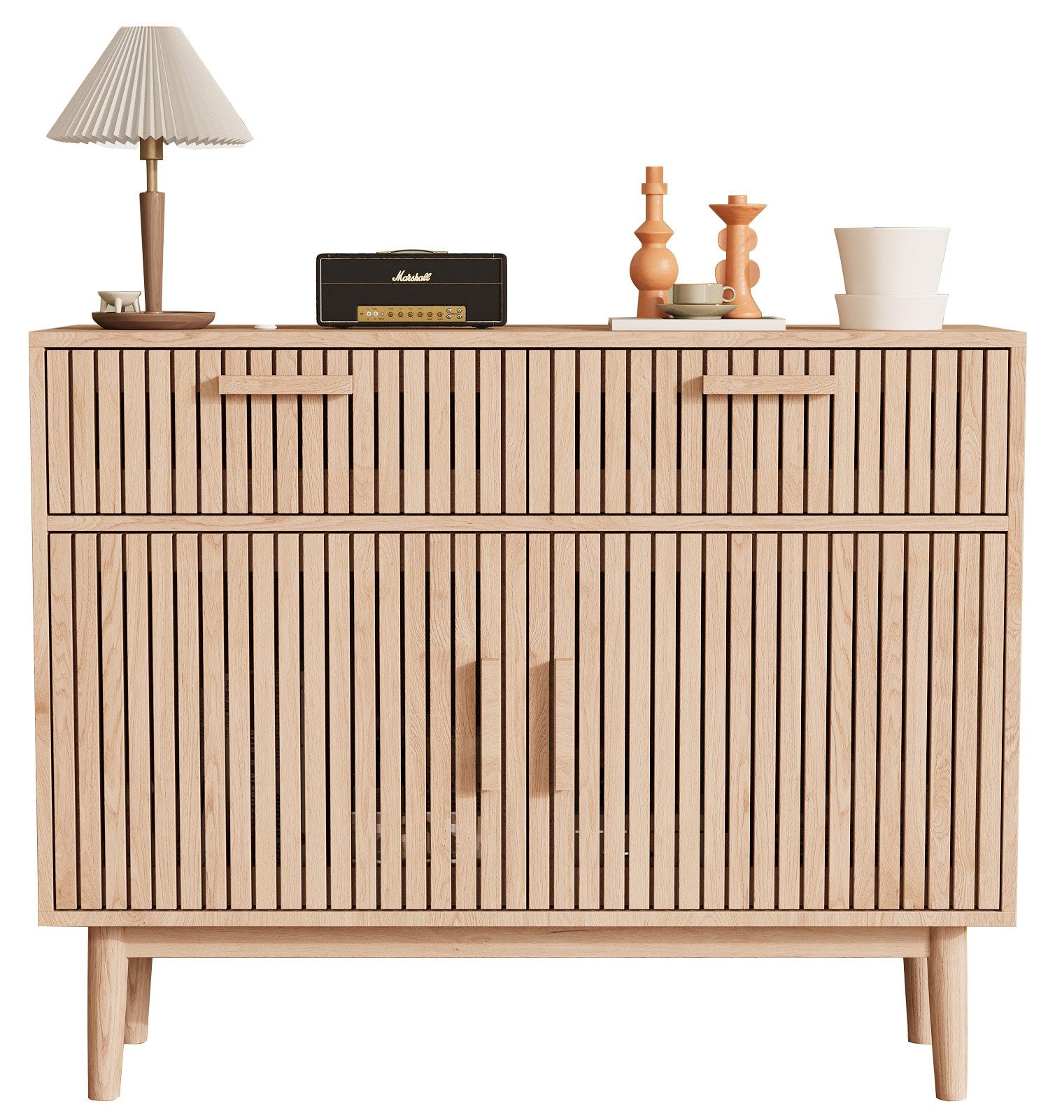 FUROKOY Sideboard Kommode Mit rutschfesten Tischbeinen und Kippschutzvorric günstig online kaufen