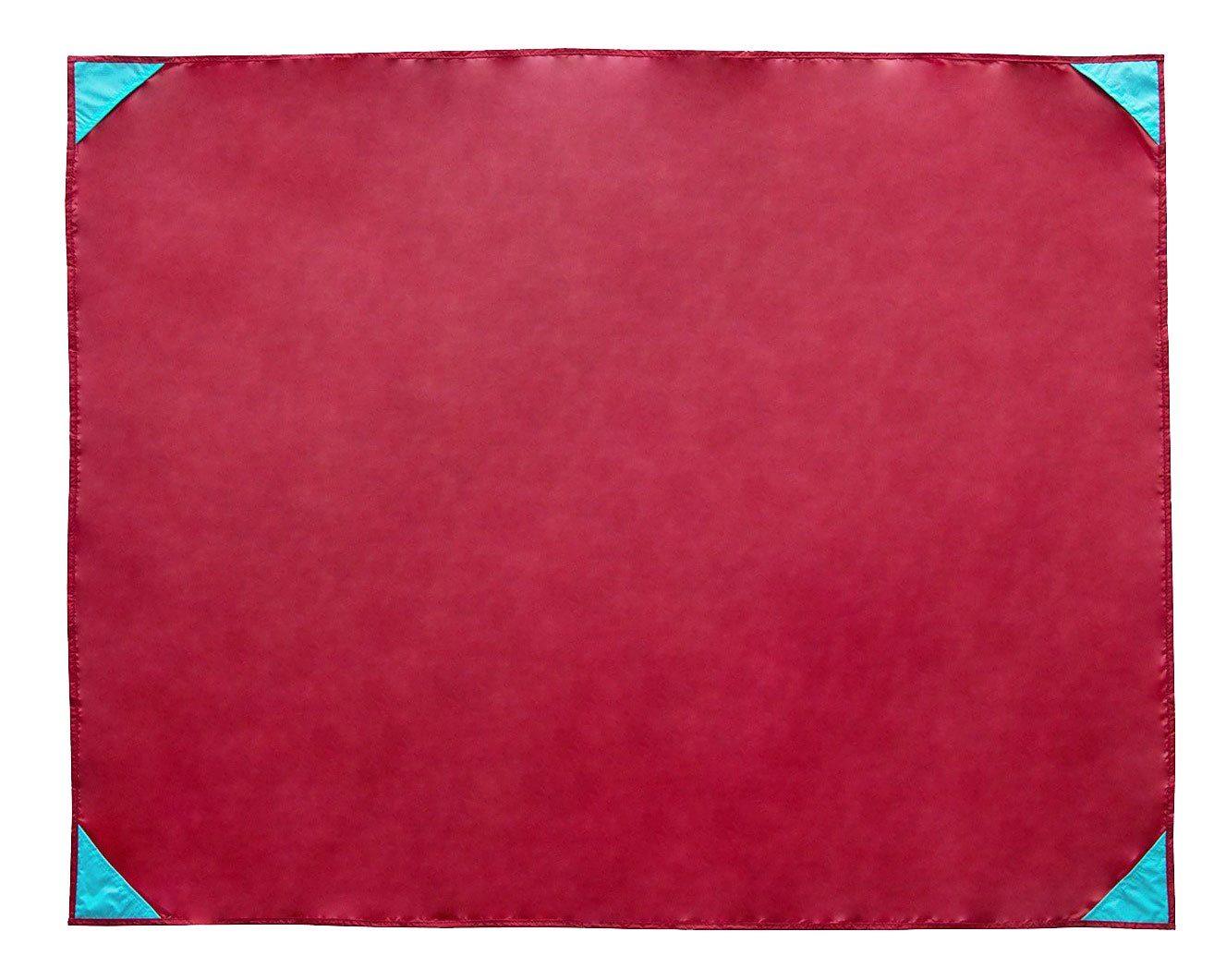 135 cm, 165 rot x Polyester, ZOLLNER, praktische wasserabweisend, Tragetasche 100% Picknickdecke,