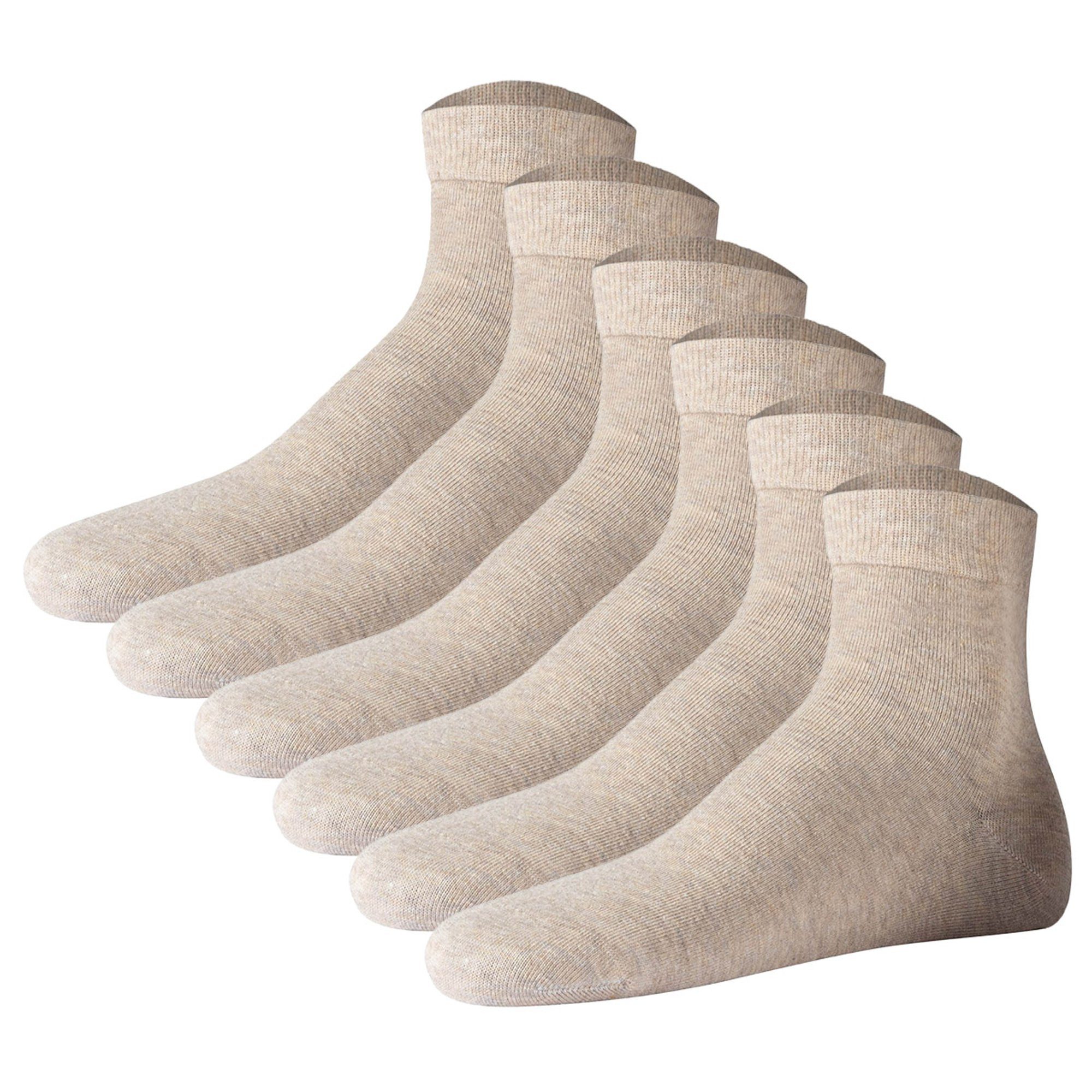 Kurzsocken Unisex Socken 6er Pack Baumwolle