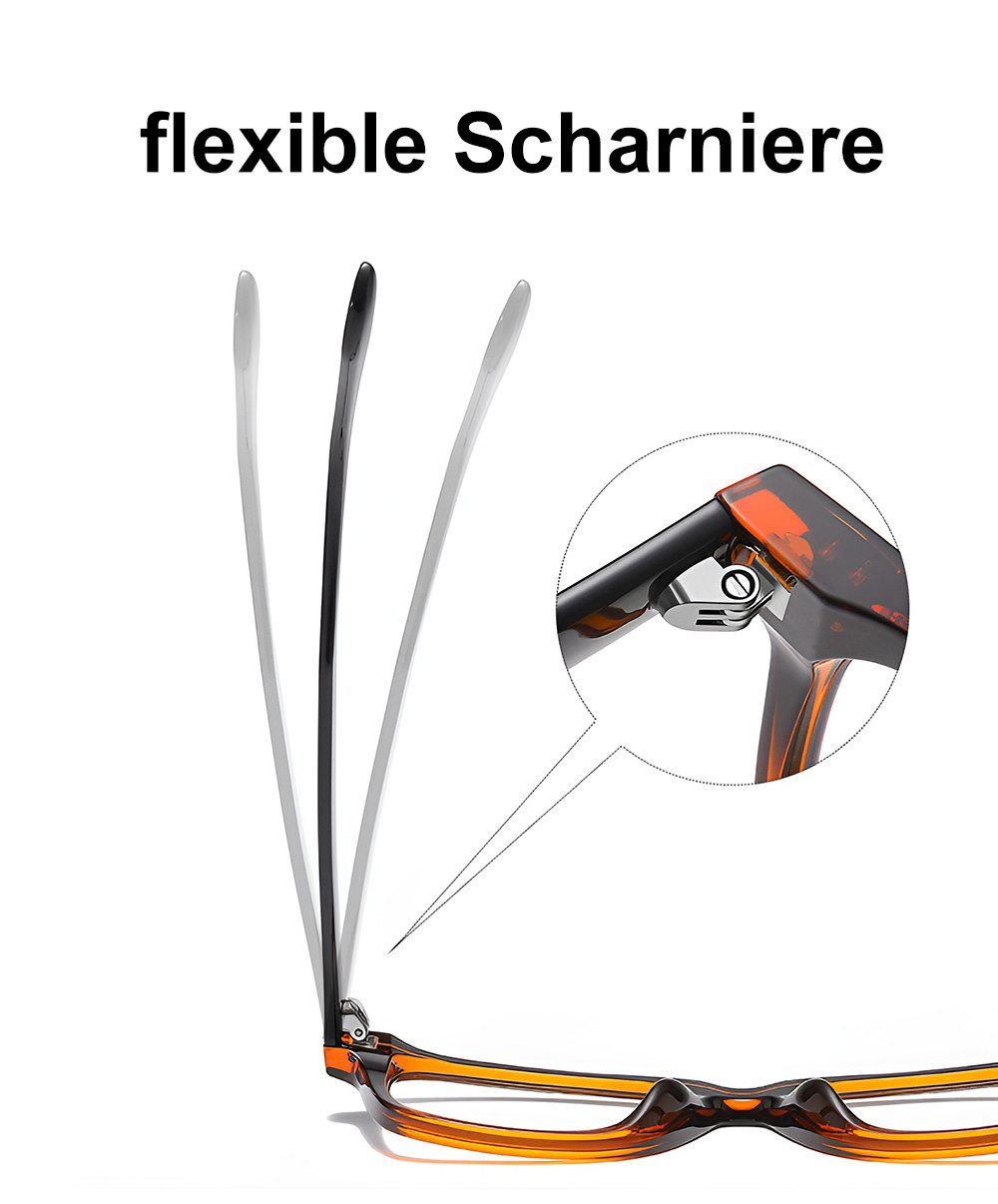 PACIEA Lesebrille Damen Herren Blaulichtfilter Federscharnier Mehrfarbig Mode