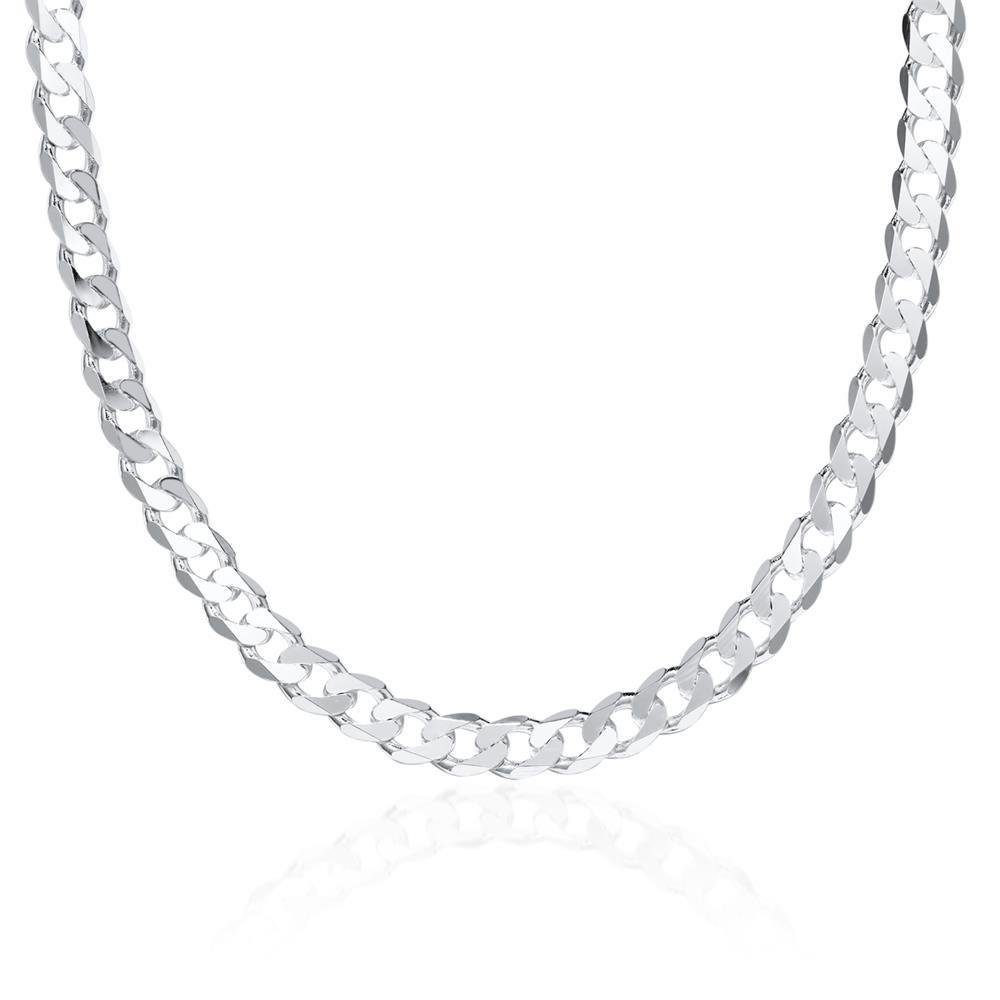 JEWLIX Panzerkette Silberkette Herren aus 925er Sterling Silber 7mm JEWLIX (55cm)