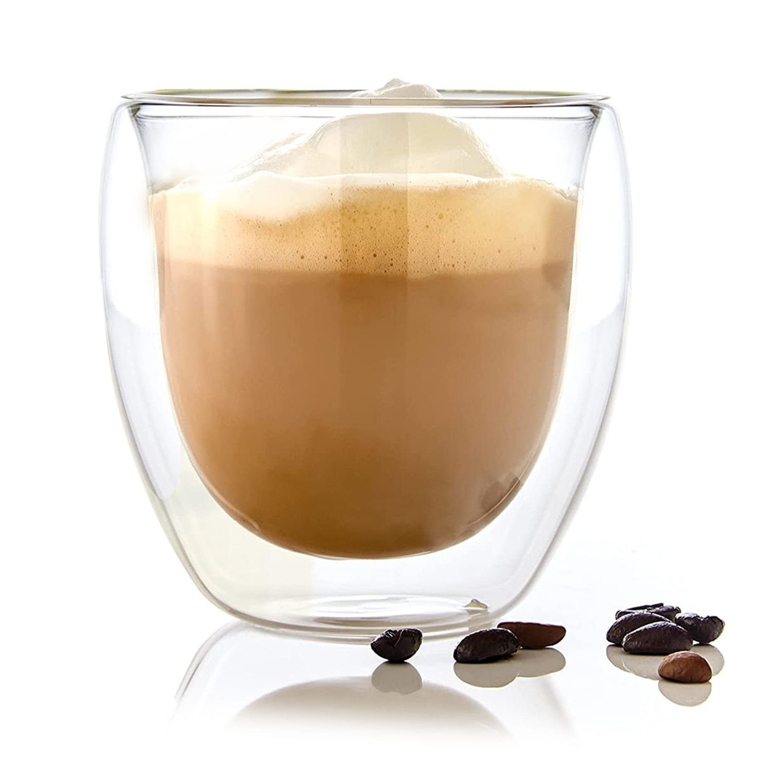Bambuswald Thermoglas Kaffeeglas 240 ml, Glas