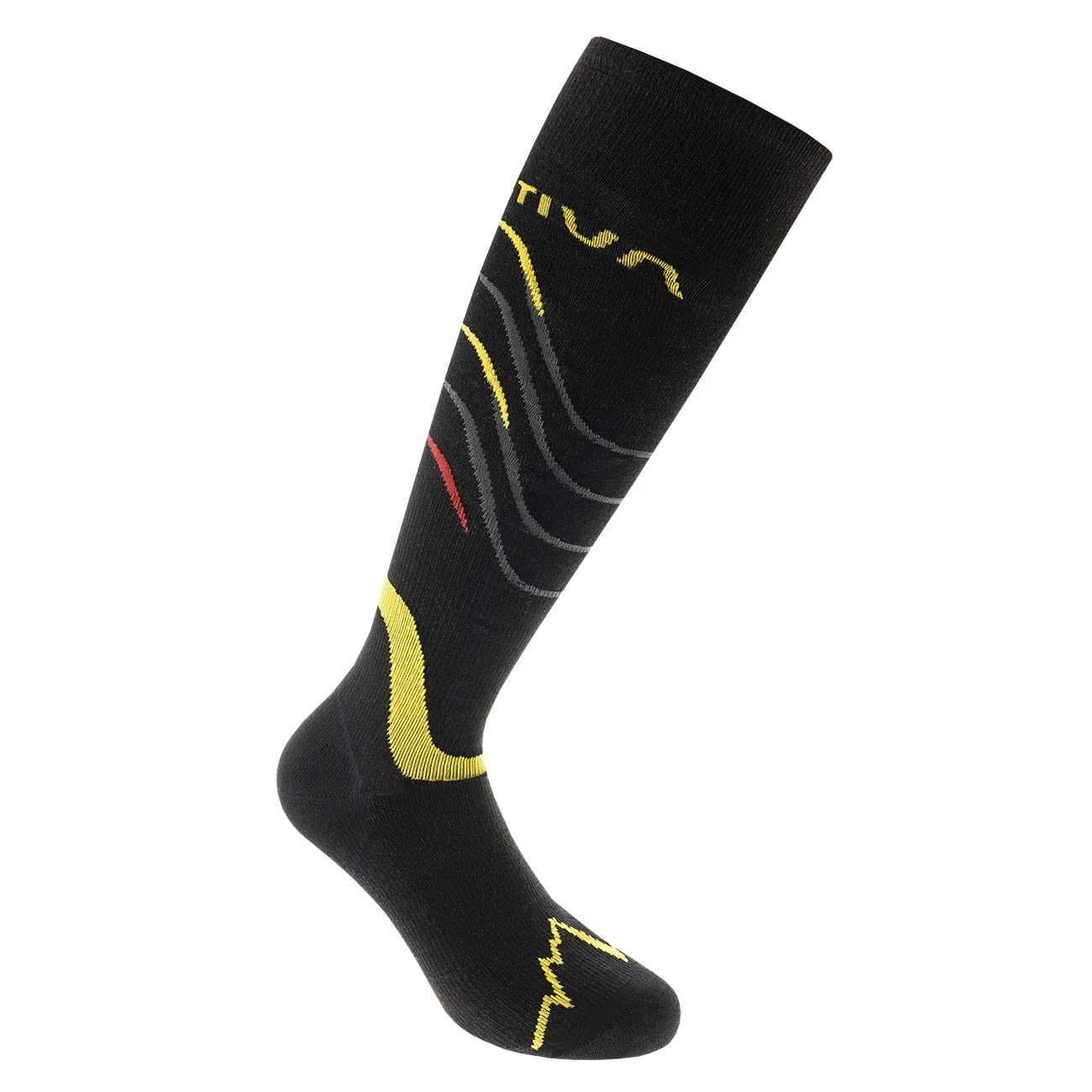 Black Yellow - Skisocken Socks Skialp Kompressionssocken Sportiva Sportiva La La