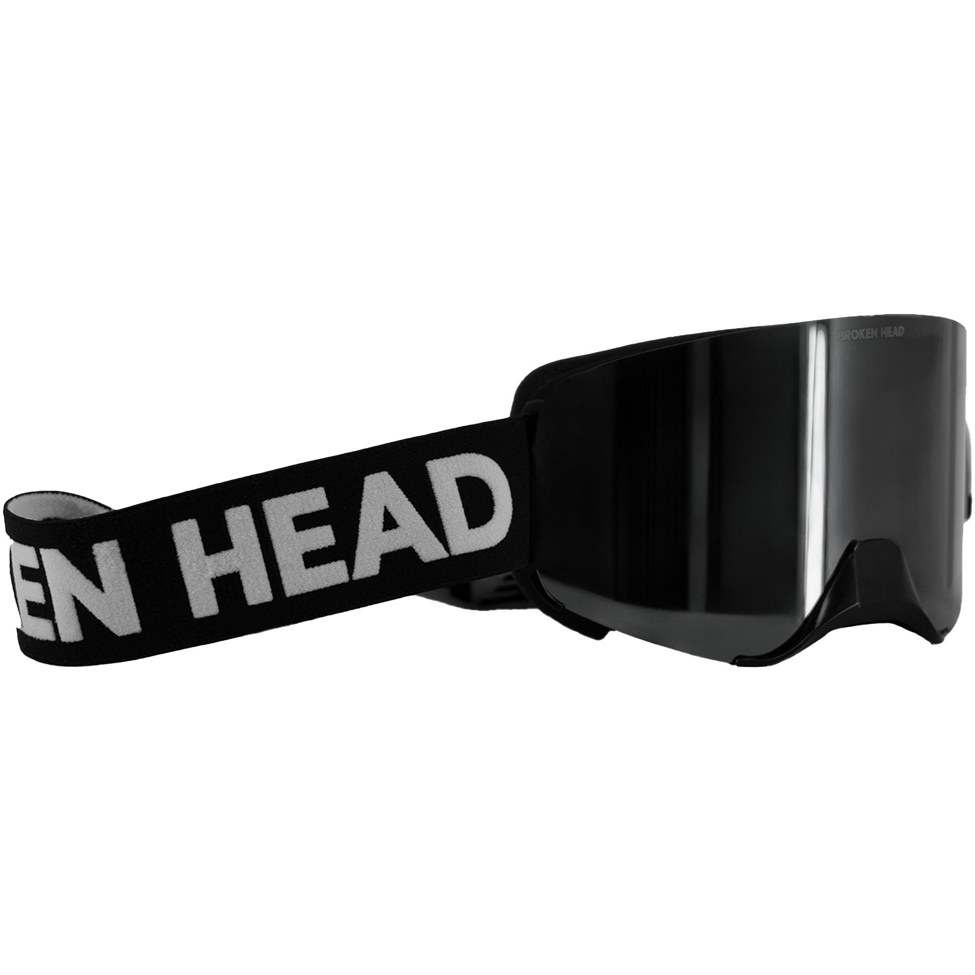 Broken Head Motorradbrille MX-Struggler Schwarz, Magnetische Gläser