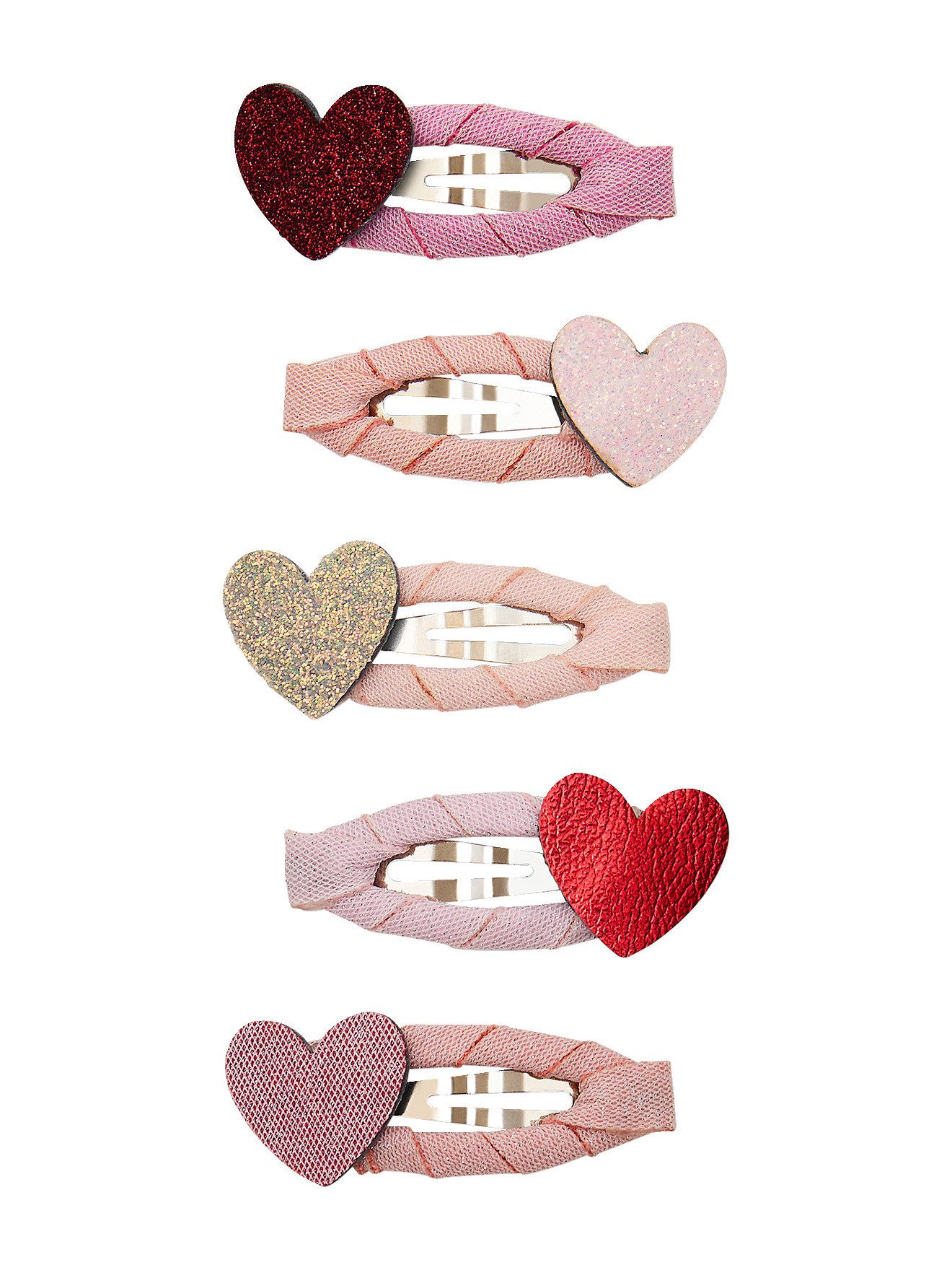 Mimi & Lula Haarband 5er-Set Mini-Haarspangen Mädchen HERZ