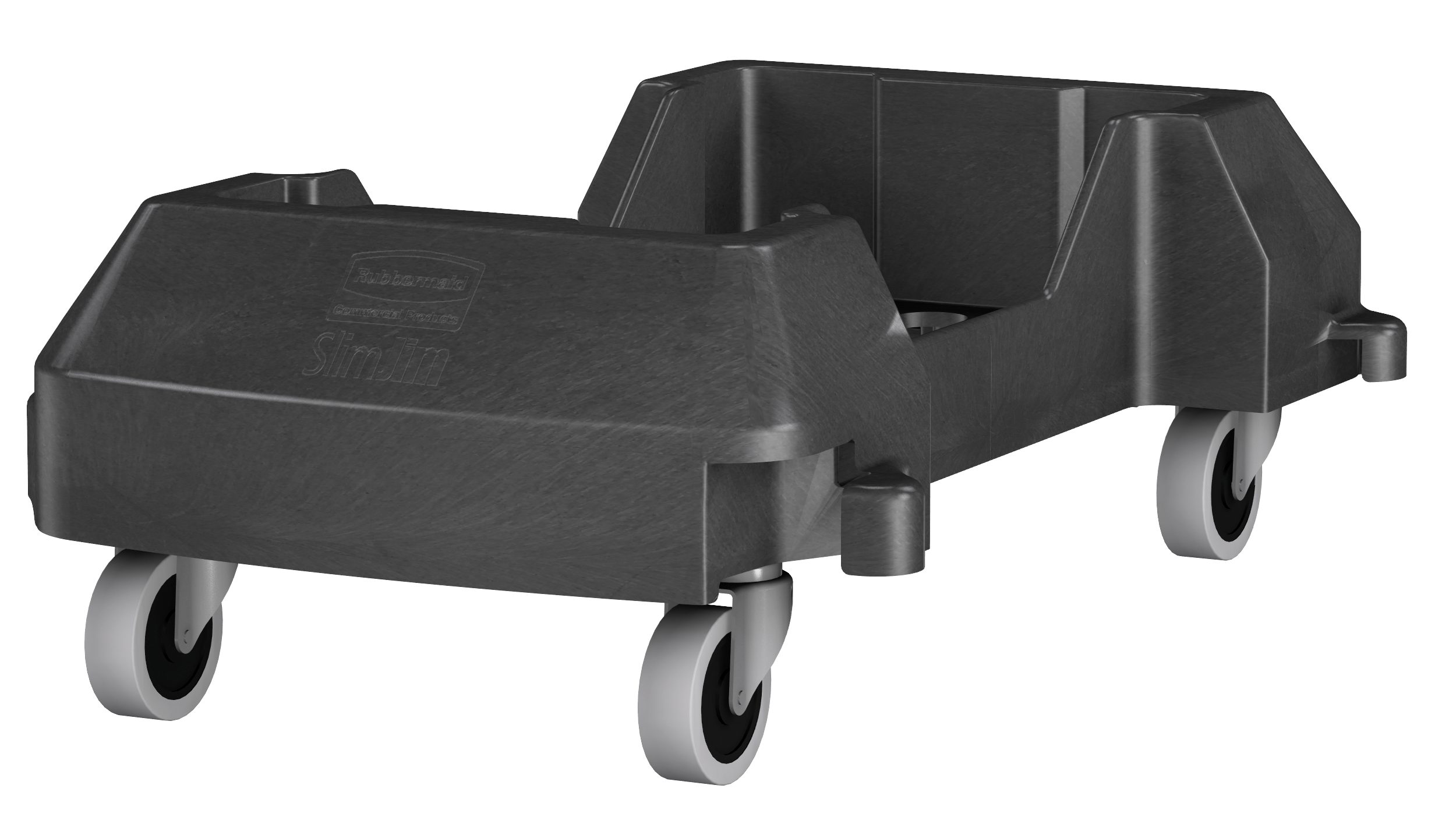 Rubbermaid Mülltrennsystem Rubbermaid Slim Jim® Kunststoff aus Transportroller