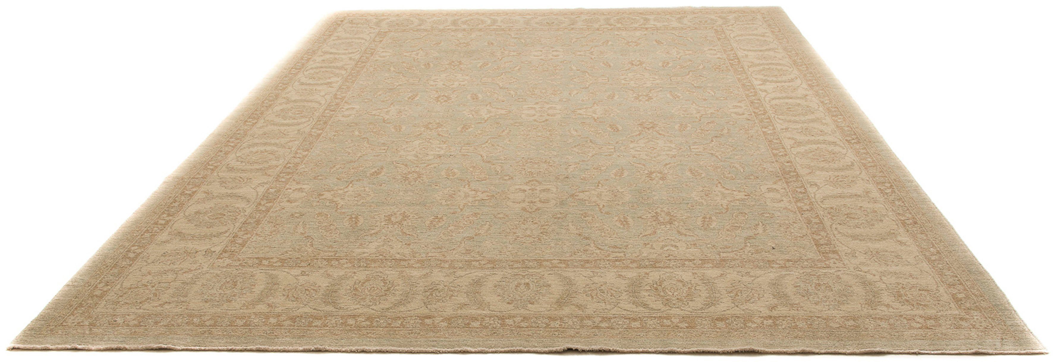 Orientteppich Täbriz - 313 x 250 cm - hellbraun, morgenland, rechteckig, Höhe: 10 mm, Wohnzimmer, Handgeknüpft, Einzelstück mit Zertifikat