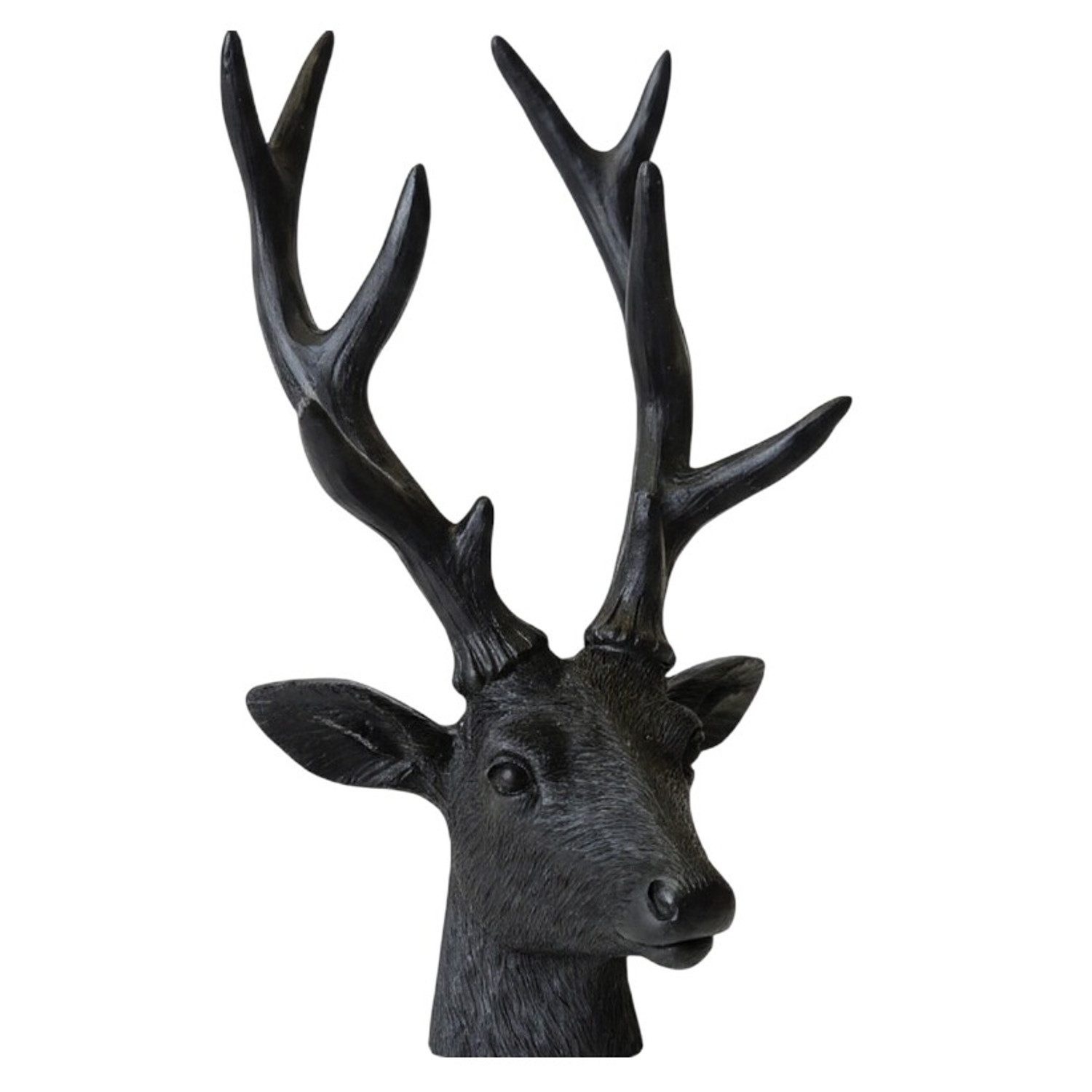 Macosa Home Dekofigur Hirsch Büste Schwarz günstig online kaufen