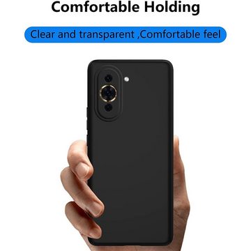 CoolGadget Handyhülle Black Series Handy Hülle für Huawei Nova 10 Pro 6,78 Zoll, Edle Silikon Schlicht Robust Schutzhülle für Nova 10 Pro Hülle