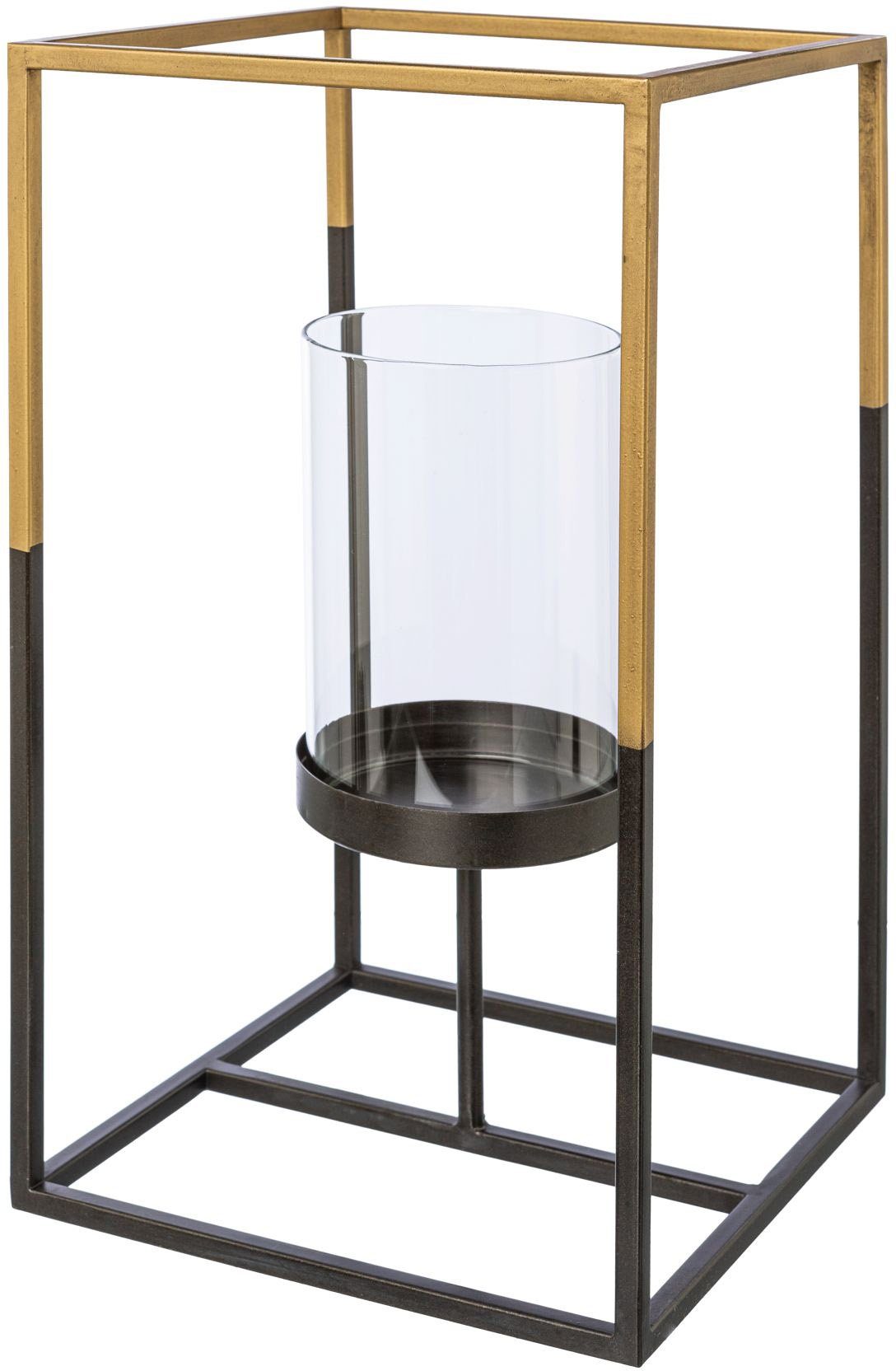 deco (1 Teelichthalter Höhe St), Creativ Glas, für ca. Stumpenkerzen, mit 35 cm