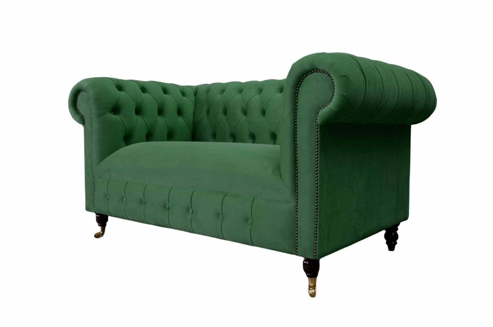 JVmoebel Sofa Chesterfield 3 Sitzer Couch Polster Sitz Textil Stoff Couchen Sofa Neu, Made In Europe