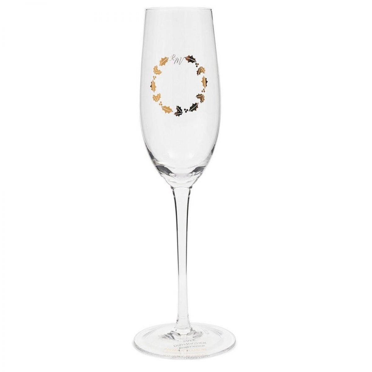 Rivièra Maison Geschirr Sektglas Festive Wreath Bubbles Glass