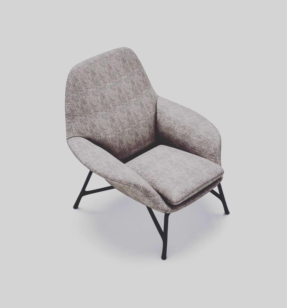 Made Grau Sitzer Chaiselongue Modern Chaiselongue Sessel Stoff 1 in Liege Europa Loungesessel Teile, JVmoebel Sitz,