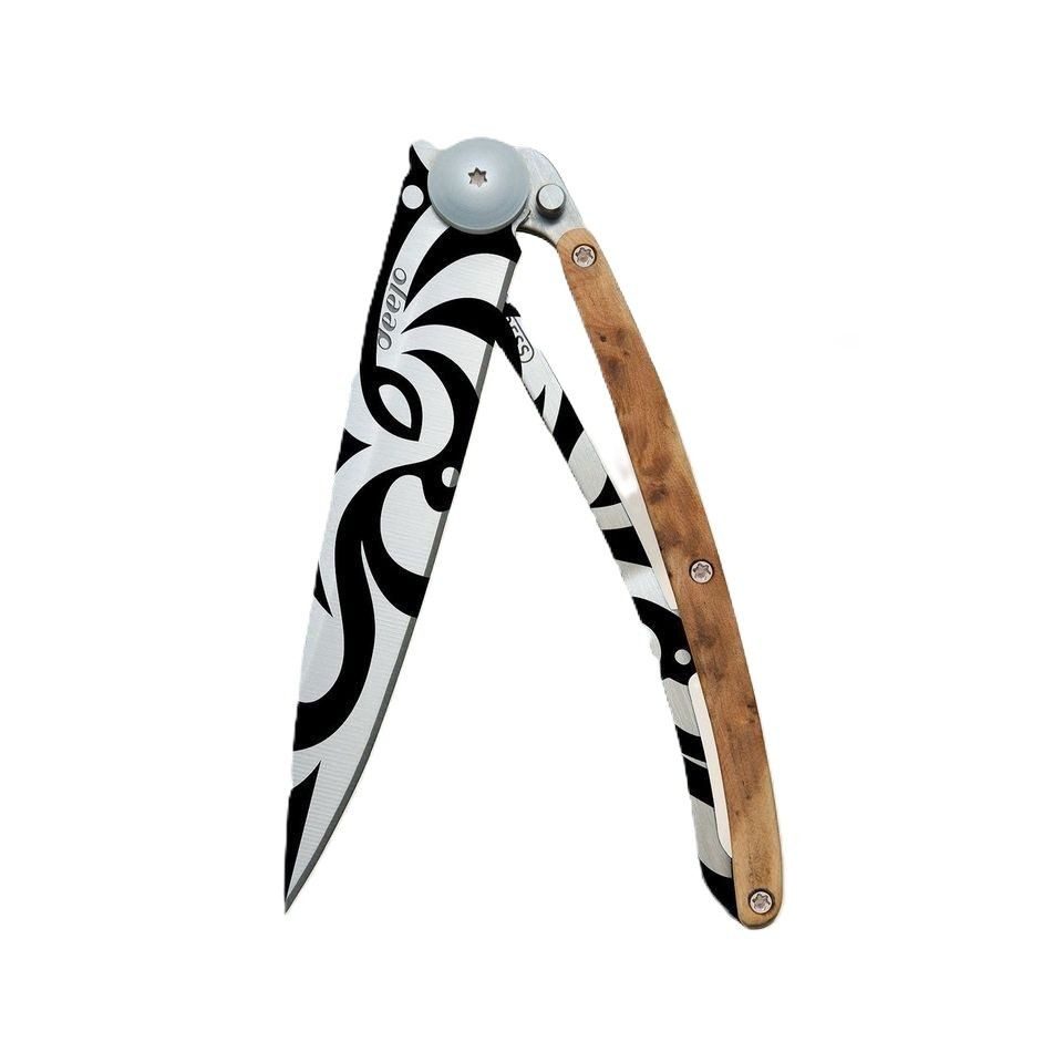 Deejo Taschenmesser - Messer - Deejo Serrated 37g, Wacholderholz