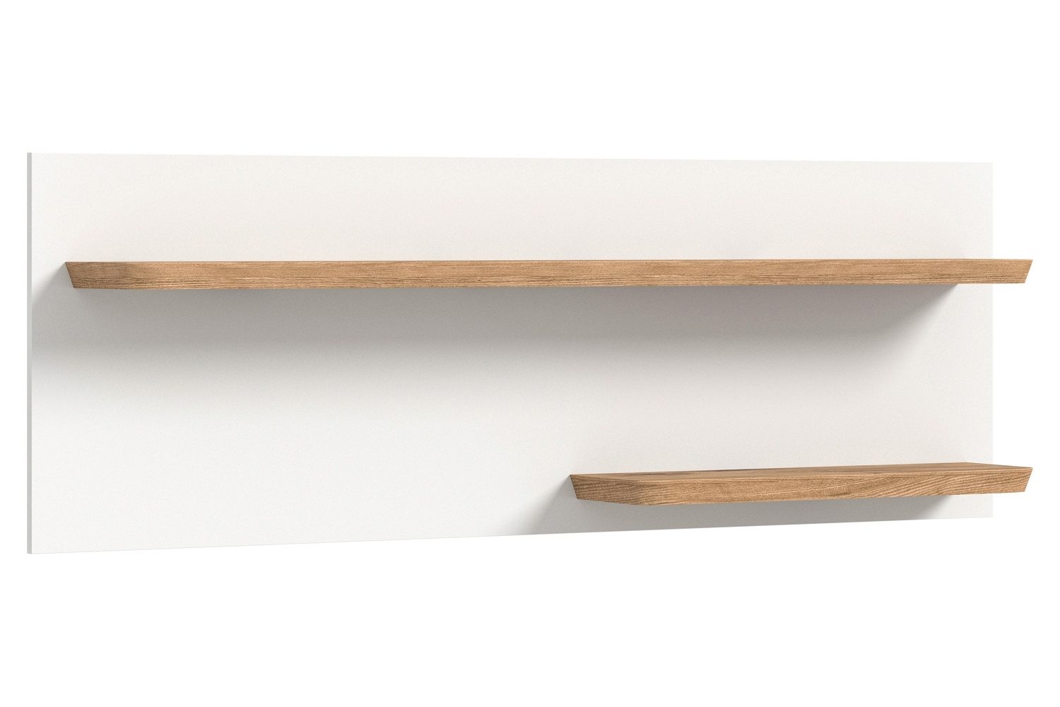 xonox.home Wandboard MODERN TIMES, Nox Eiche Dekor, Weiß matt, 2 Ablageflächen, B 160 x H 55 x T 22 cm