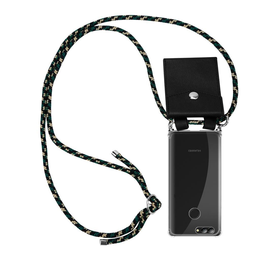 Cadorabo Handyhülle für Huawei NOVA 2 Kette Huawei NOVA 2, Flexible TPU Silikon Handy Schutzhülle - Hülle - mit Handykette
