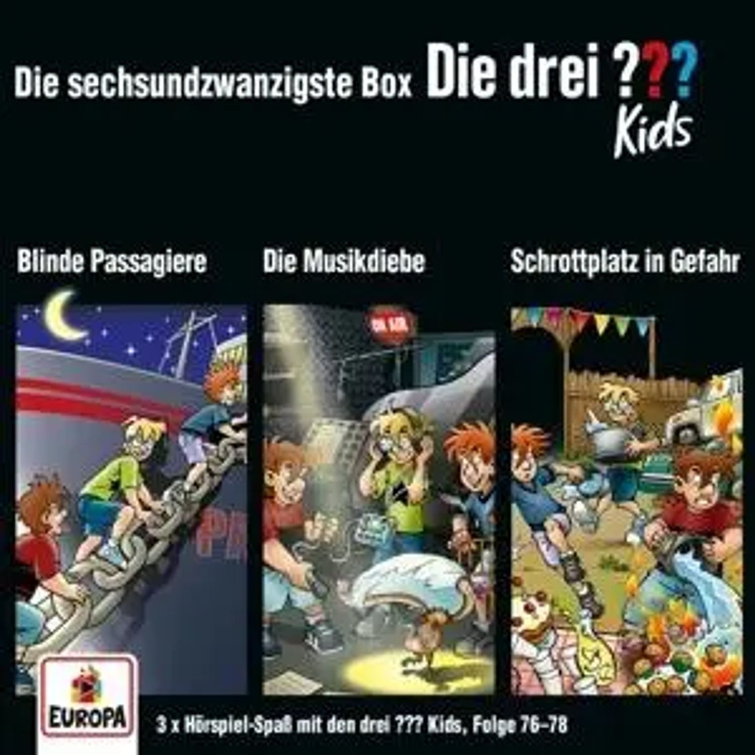 United Soft Media Hörspiel Die drei ??? Kids 3er Box - Folgen 76-78 (3 Audio-CDs)