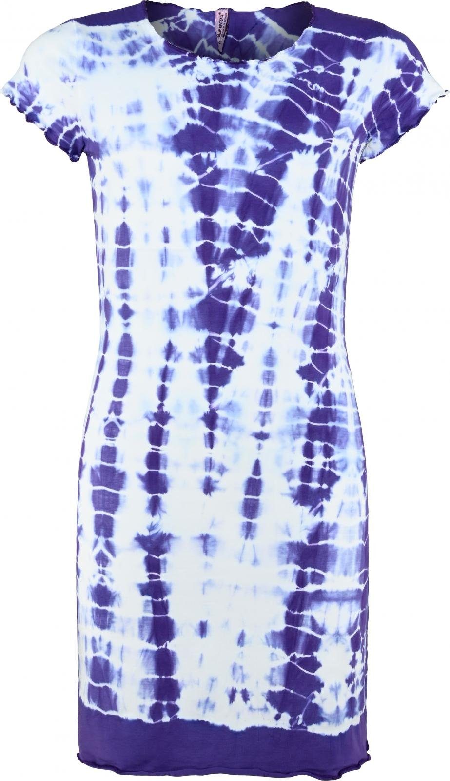 purple Batik A-Linien-Kleid girls EFFECT blue effect Dress BLUE Kleid (1-tlg)