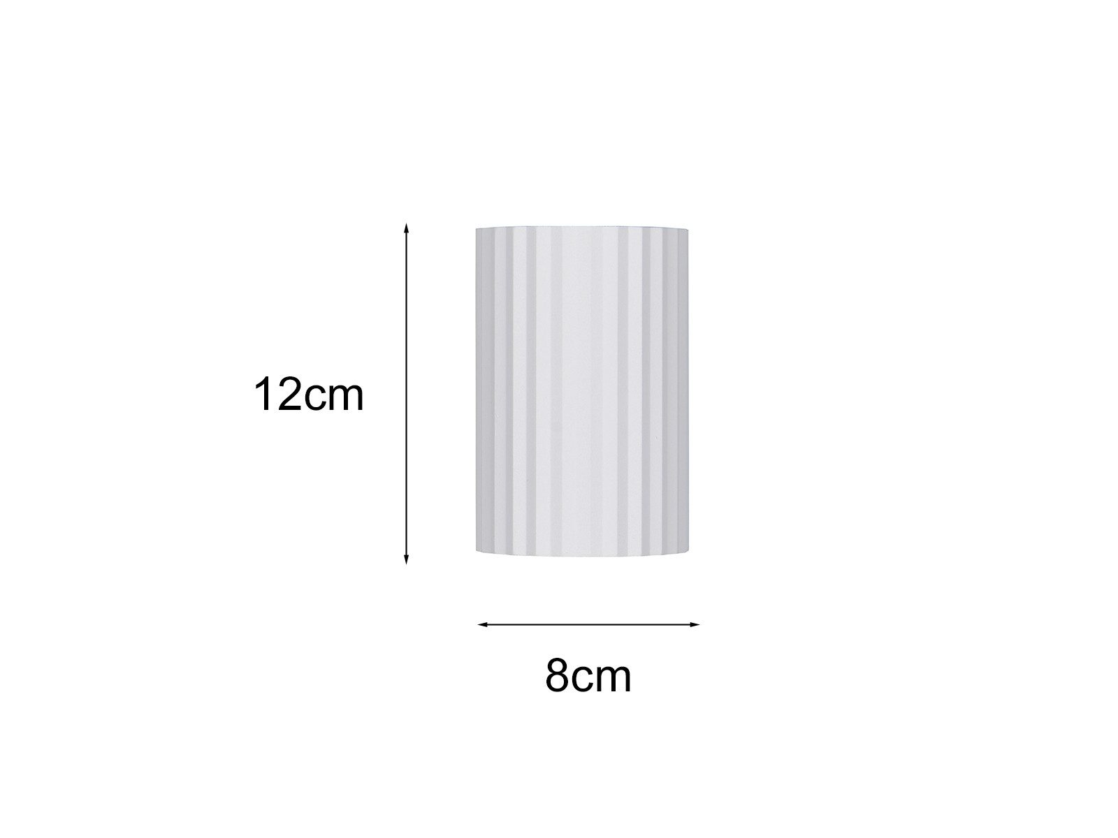TRIO Leuchten LED Wandleuchte, Dimmfunktion, LED wechselbar, Warmweiß, kleine Innen Up and Down Wandbeleuchtung indirekt aus Metall, H: 12cm