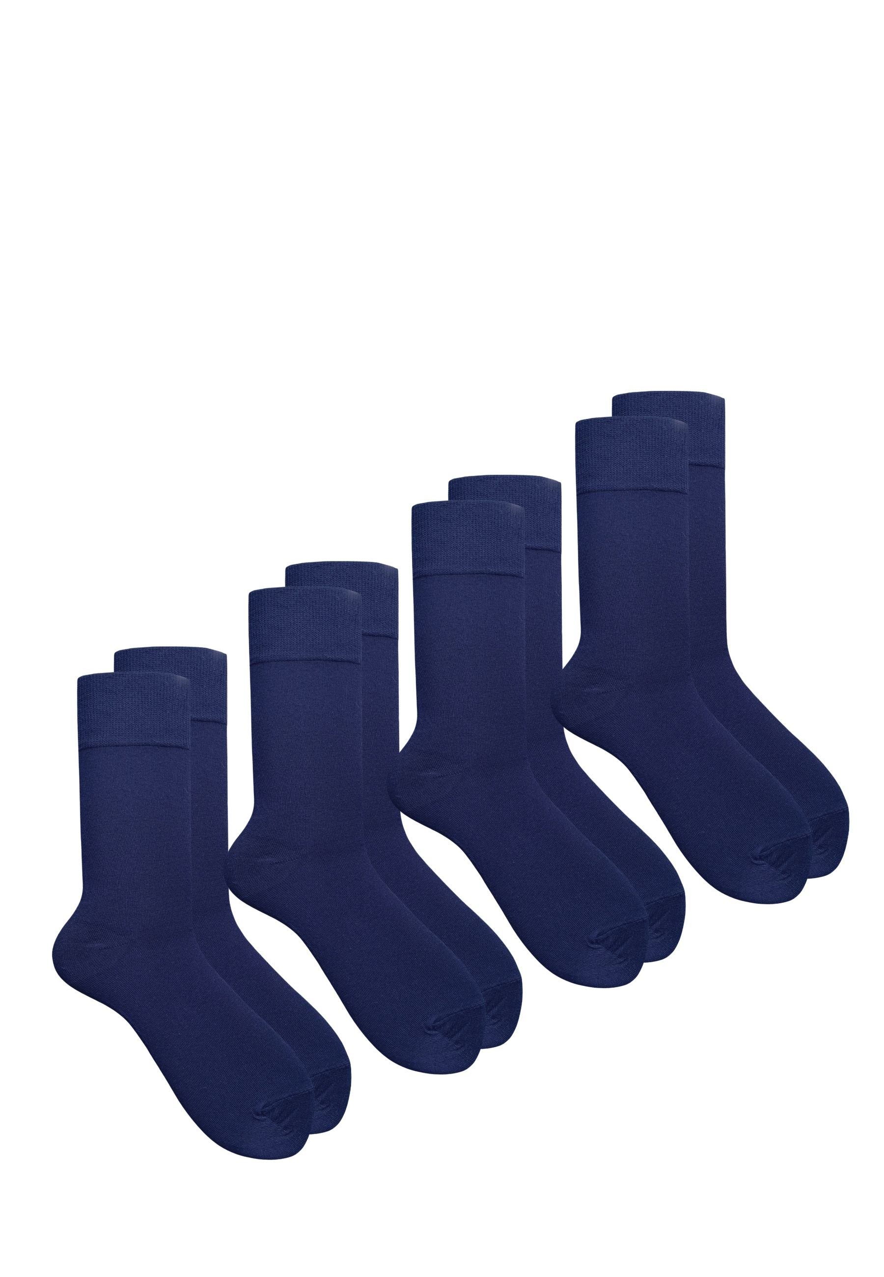 HESE SOX Basicsocken Socken 4 PAAR ELEGANT BAUMWOLLE BLAU | Socken