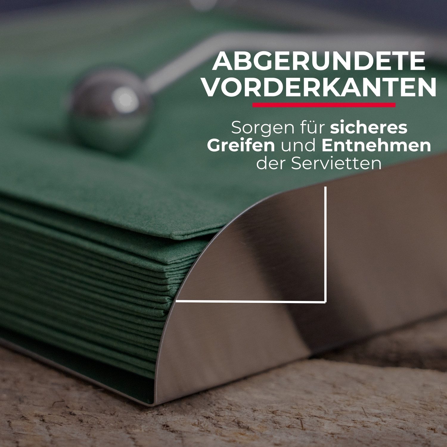 WESTMARK Serviettenhalter Edelstahl, Edelstahl